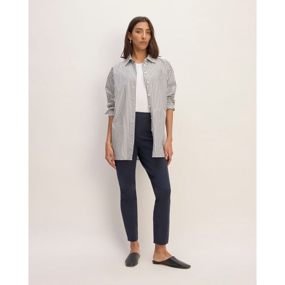 NWOT Everlane Bi-Stretch Work Pants Navy 4 - Picture 2 of 8